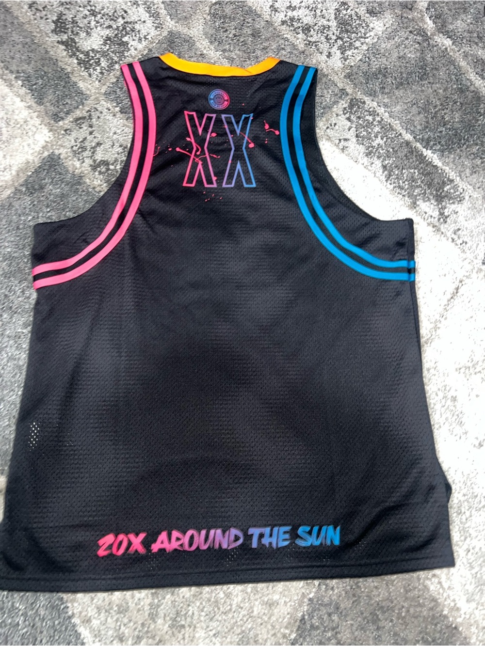 Puma Black Basketball Jersey with Orange Trim - Picture 9 of 9